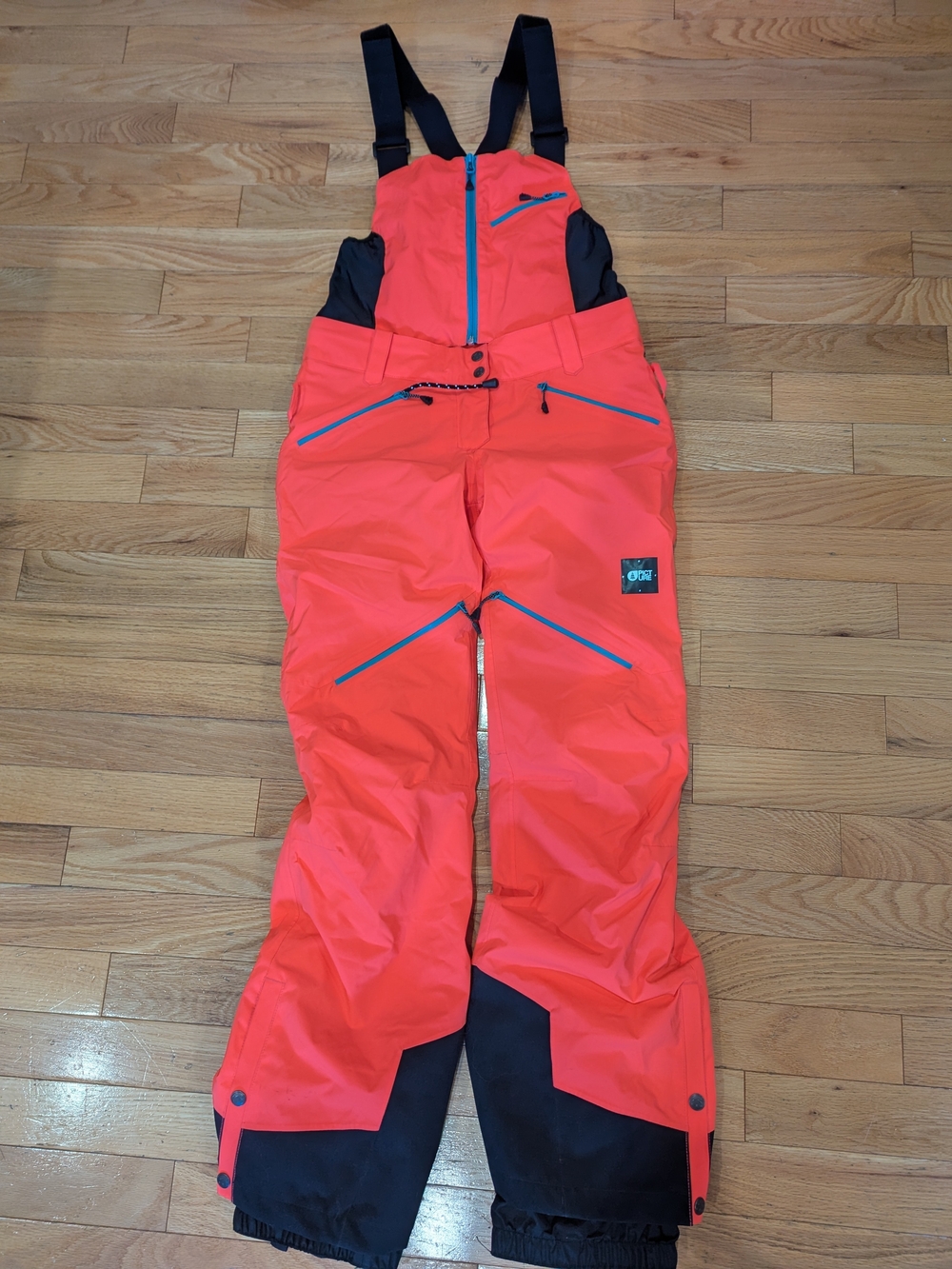 Women Small Bib Picture Pimk Snow Pants In Kind Of Goretex